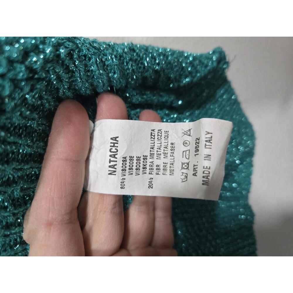 Brand Bazar Natacha Aqua Knit Sweater size medium - Picture 3 of 5